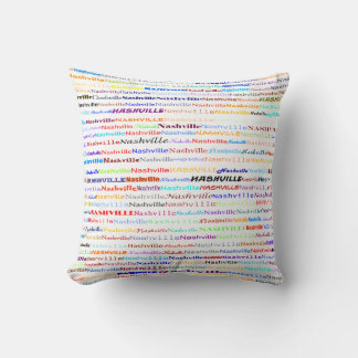 Coussin Nashville Text Design II Jeu d'oreiller