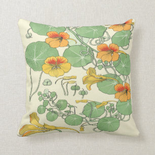 Coussin Nasturce vintage