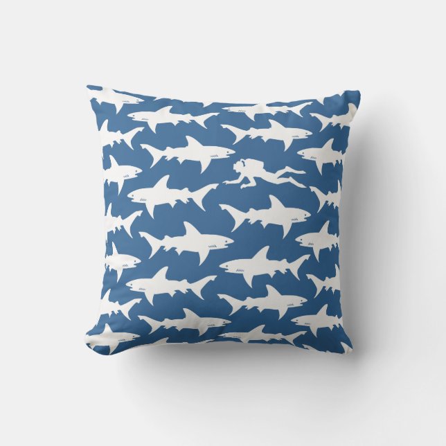 Coussin Natation de plongeur autonome avec l'école des (Recto)