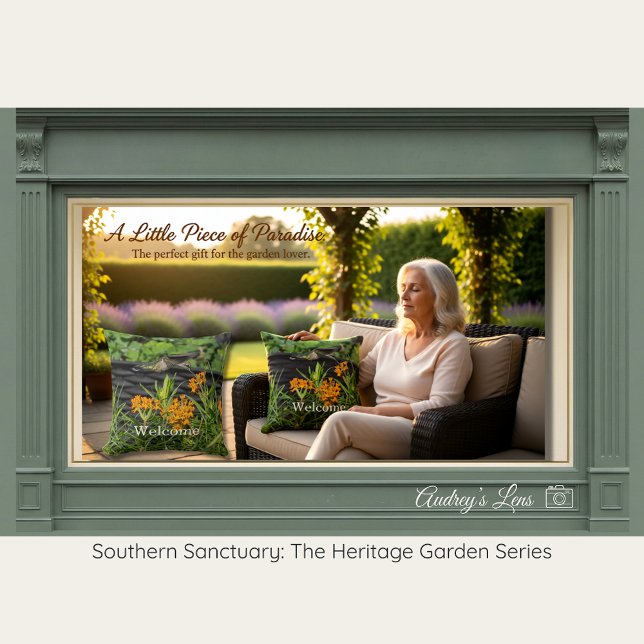 Coussin Native Butterfly Weed & Hummingbird Art (Créateur téléchargé)