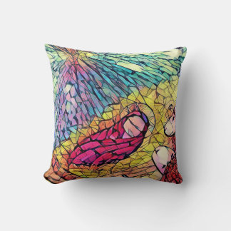 Coussin Nativité histoire Manger Baby Jesus Vitrail