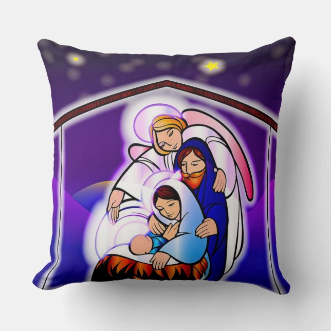 Coussin Nativité Noël (Recto)