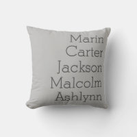 Natural Grey Cinq Enfants Noms Famille Personnalis