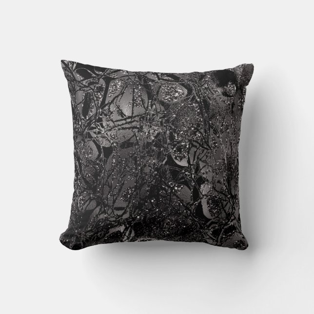 Coussin Nature Abstraite Parties scintillant de cellules g (Recto)