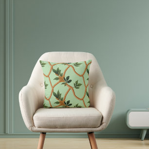 Coussin Nature Accent de corde de feuille rustique