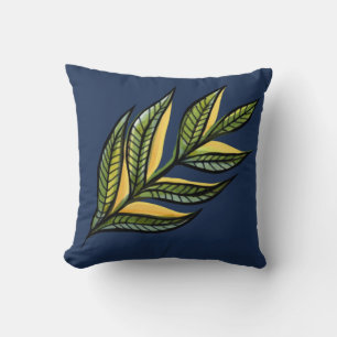 Coussin Nature Art Leaf Design