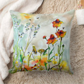 Coussin Nature fleur sauvage Art Chaleureux Couleurs (Couverture)