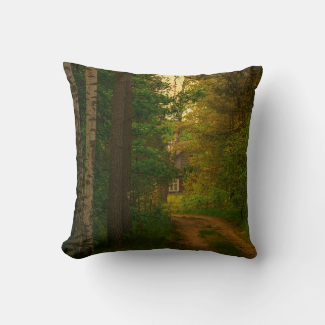 Coussin Nature Forêt Village Rural Cabut Biélorussie (Recto)