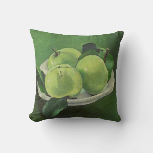 Coussin Nature morte aux pommes par Mikulas Galanda (Recto)