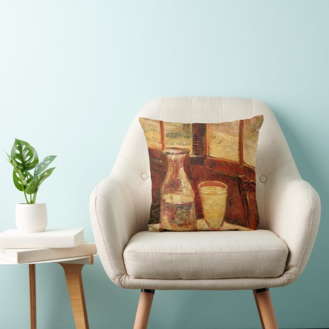 Coussin Nature morte avec de l'absinthe par Vincent van Go (Chaise)