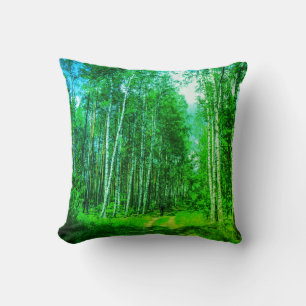 Coussin Nature Paysage Paysage Paysage Forêt Birch Biéloru
