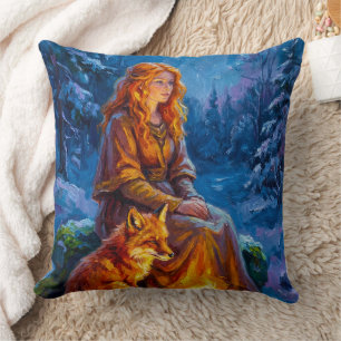 Coussin Nature sacrée : Art de la déesse celtique Brigid s