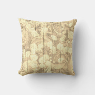 Coussin Naturel Pays Chic Roses