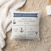Coussin Nautical Baby Faire-part de naissance (Couverture)