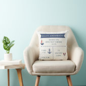 Coussin Nautical Baby Faire-part de naissance (Chaise)