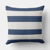 Coussin Nautical Sailboat & Stripe Navy White ID1255 (Verso)