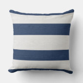 Coussin Nautical Striped Weave Navy White ID1248 (Recto)