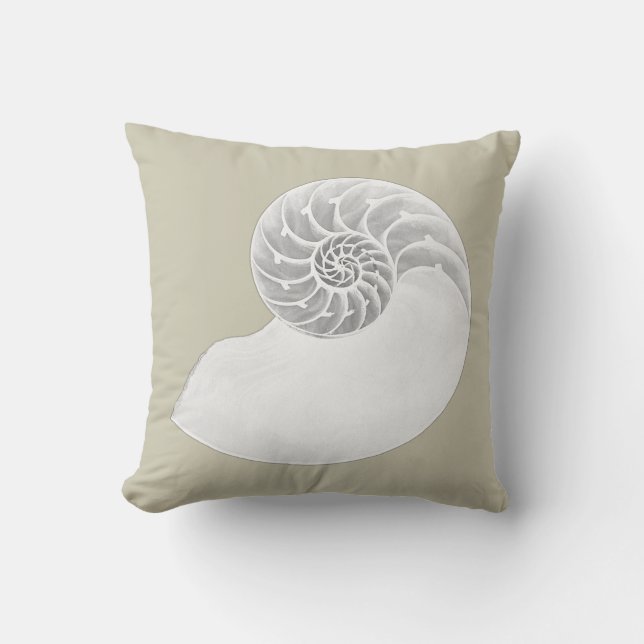 Coussin Nautilus Shell (Recto)