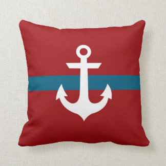 Coussin nautique d'Ancre - bleu marine de
