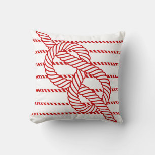 Coussin nautique de la corde rouge