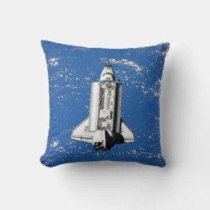 Coussin Navette spatiale Discovery de la NASA en orbite te