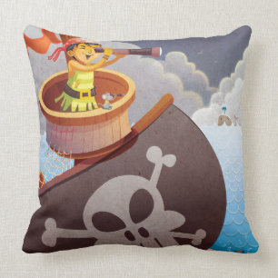 Coussin Navigation avec des pirates