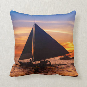 Coussin Navigation de Paraw au coucher du soleil