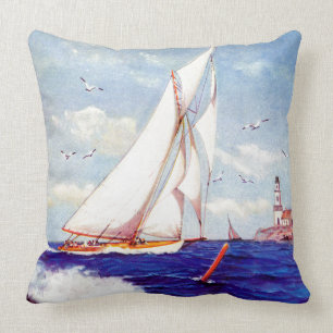 Coussin Navigation par le phare par Albert B. Marks