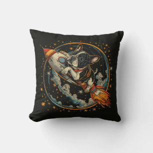 Coussin Navire à fusée Astronaut français de Bulldog