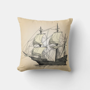 Coussin Navire à voile pirate