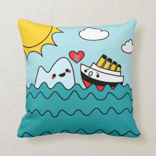 Coussin navré d'iceberg titanique de bateau de