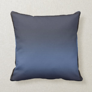 Coussin Navy Blue Sateen Satin Brillant Glamour Moderne