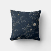 Coussin Navy Celestial Midnight Garden Floral Cushion (Recto)