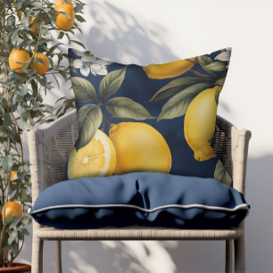 Coussin Navy Patio Citrons extérieurs Europe