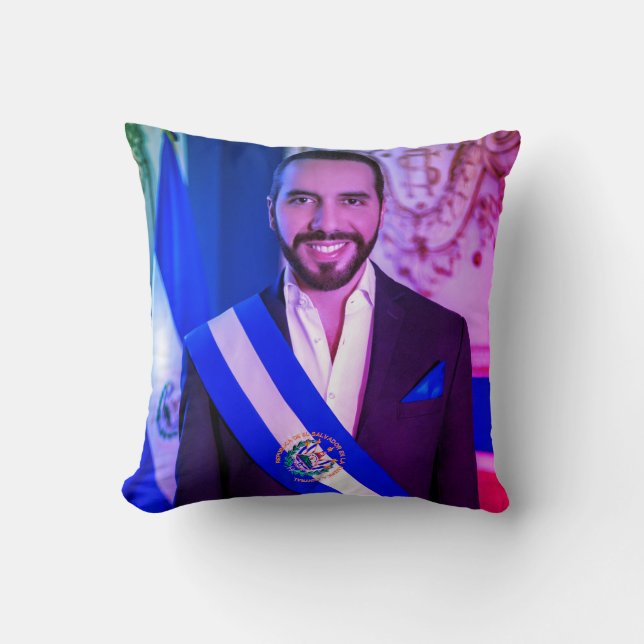 Coussin Nayib Bukele, Président du Salvador (Recto)