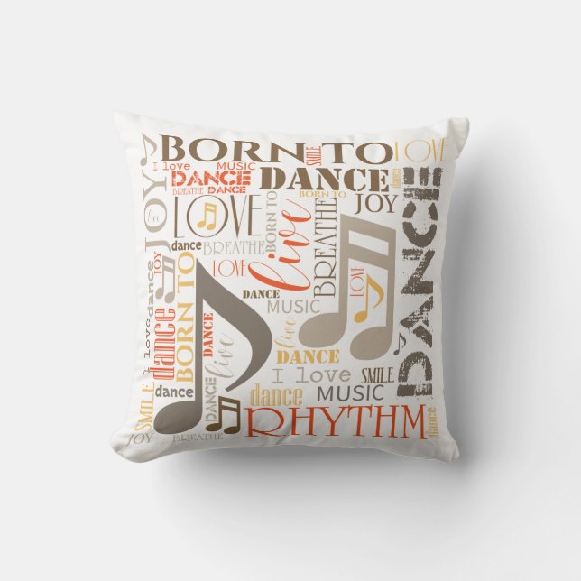 Coussin Né à Dance Brown ID277 (Recto)