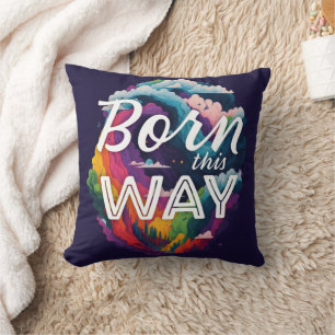 Coussin Né ainsi LGBTQ Pride Month Rainbow Mountain