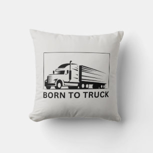 Coussin Né au camion (noir)