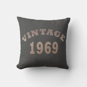 Coussin Né en 1969 anniversaire vintage