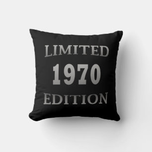 Coussin né en 1970 édition limitée cadeau d'anniversaire