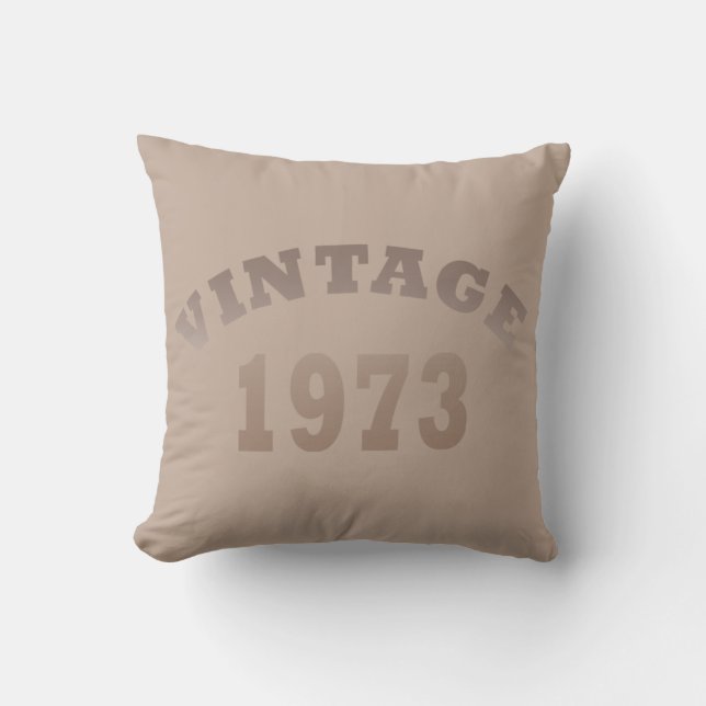 Coussin Né en 1973 anniversaire vintage (Recto)