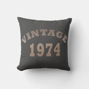 Coussin né en 1974 anniversaire vintage