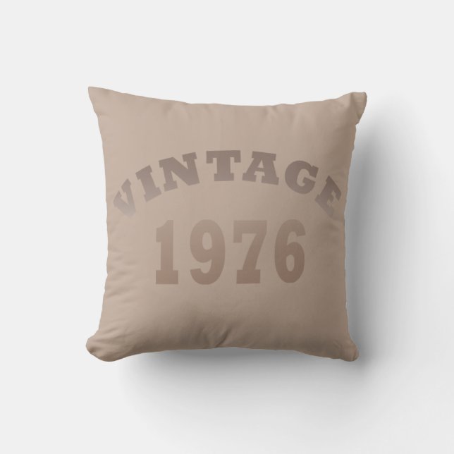 Coussin Né en 1976 anniversaire vintage (Recto)