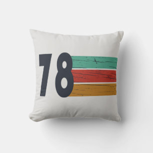 Coussin Né en 1978 cadeau d'anniversaire vintage