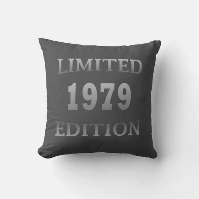 Coussin né en 1979 anniversaire en édition limitée cadeau (Recto)