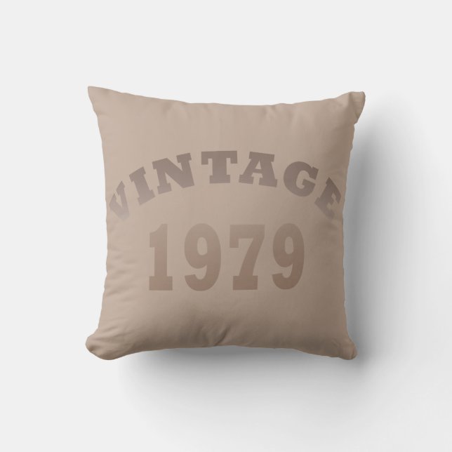 Coussin Né en 1979 anniversaire vintage (Recto)