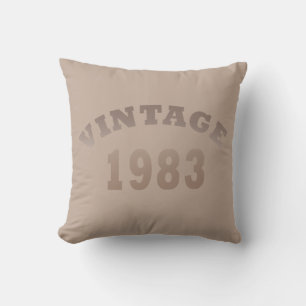 Coussin Né en 1983 élégant cadeau d'anniversaire moderne v