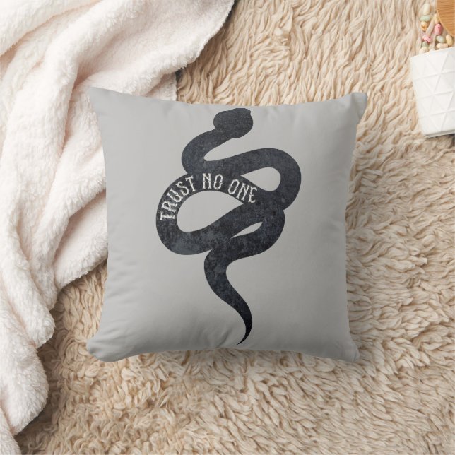 Coussin Ne faites confiance à personne Serpent Snake  (Couverture)