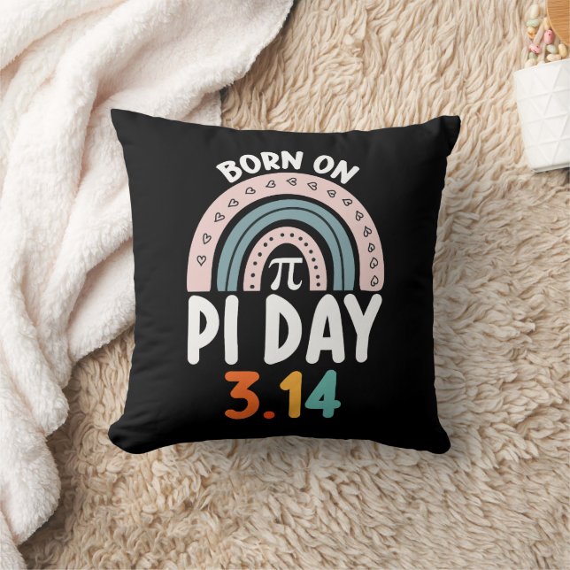 Coussin Né le jour de Pi Anniversaire Math Drôle (Couverture)