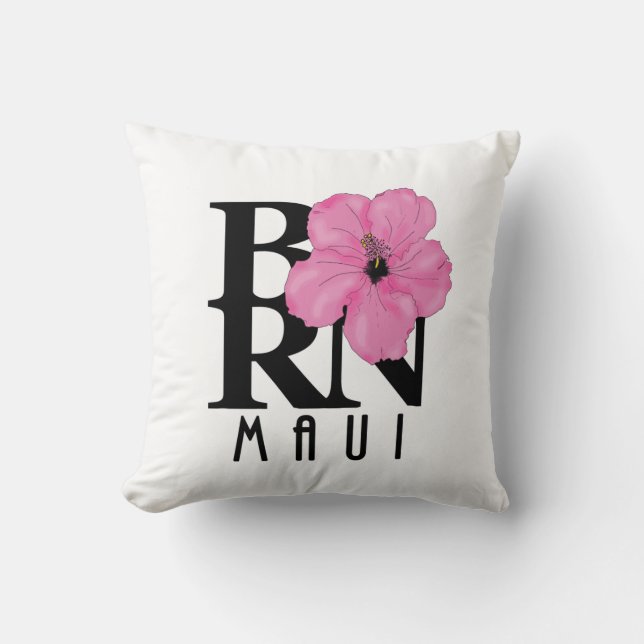 Coussin NÉ Maui rose (Recto)